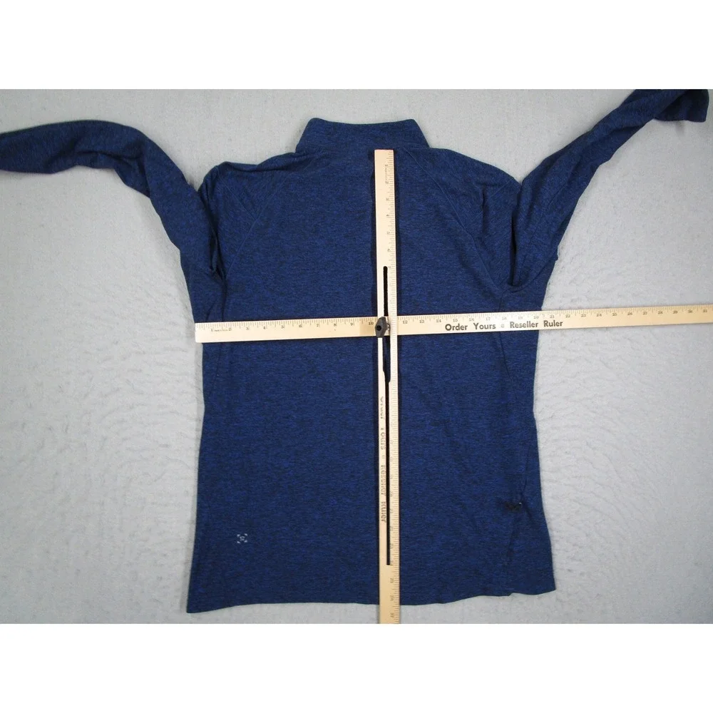 Lululemon Mens Metal Vent Tech 1/2 Zip 2.0 Blue Heathered Pullover Large